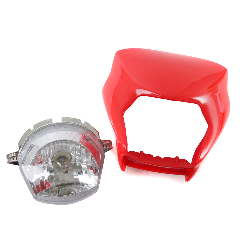 FARO DELANTERO HONDA XR125 CON FRENTE ROJO S/SOPORTE