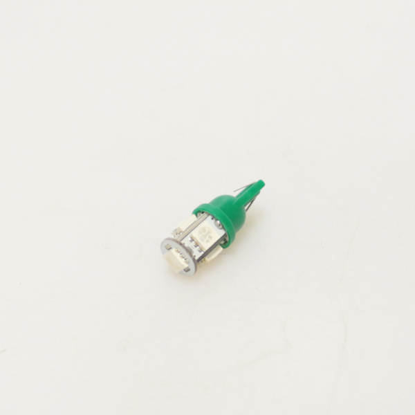LAMPARA 5 LEDS T10 12V SMD VERDE UNIVERSAL
