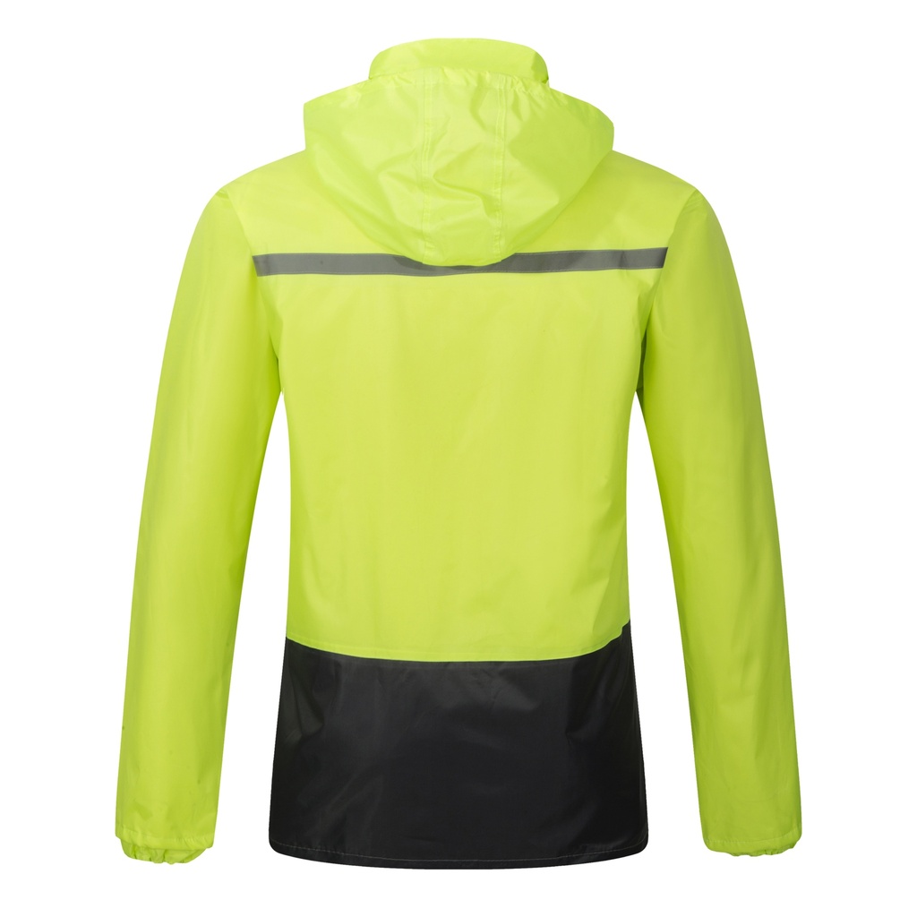TRAJE DE LLUVIA POLYESTER FLUO REFLECTIVO C/BOLSO TALLE XL