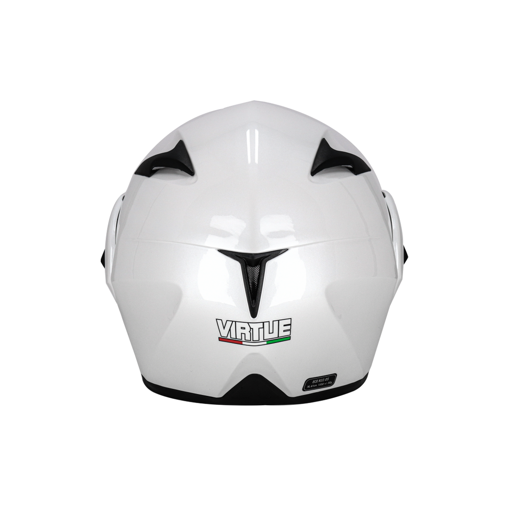 CASCO REBATIBLE VIRTUE LISO BLANCO L