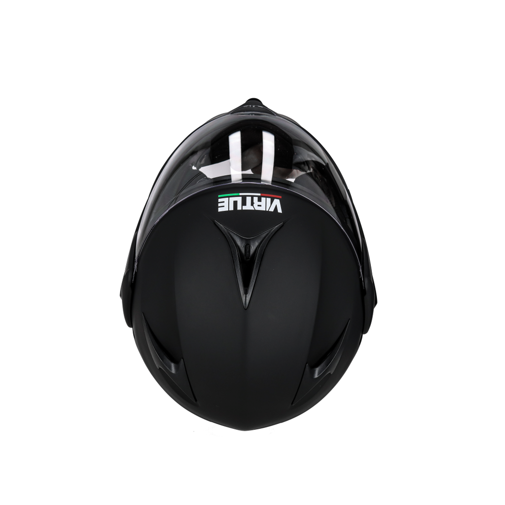 CASCO REBATIBLE VIRTUE LISO NEGRO XL
