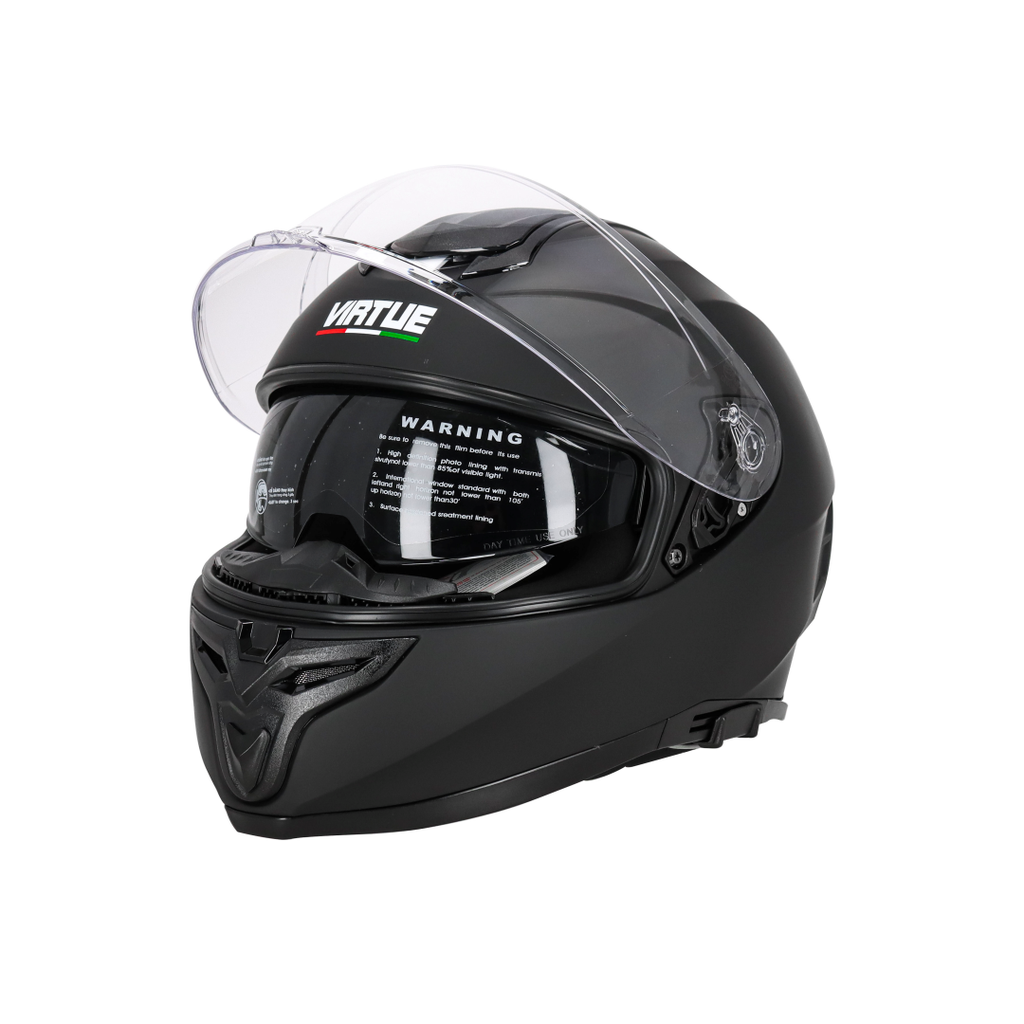 CASCO VIRTUE LISO NEGRO L