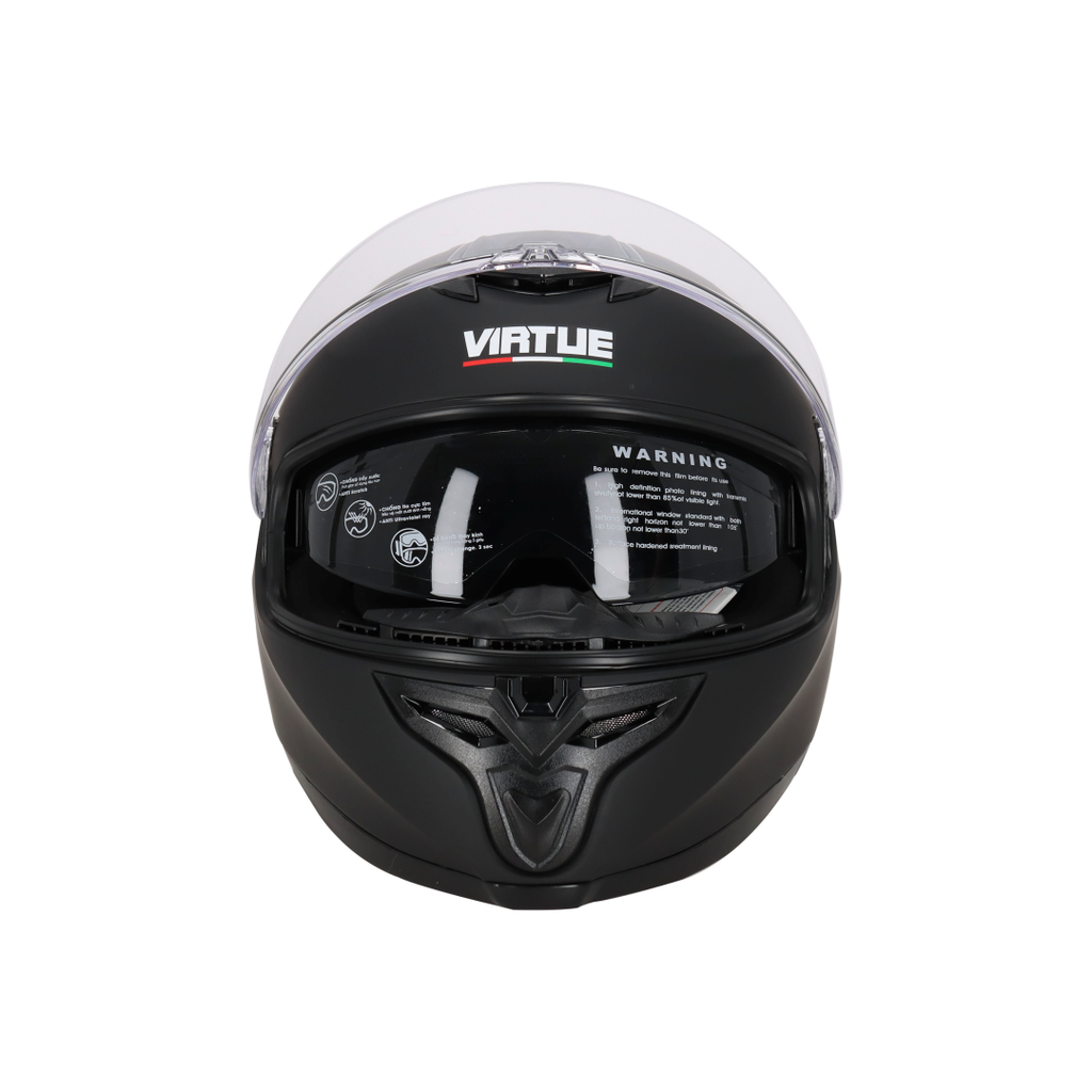 CASCO VIRTUE LISO NEGRO L