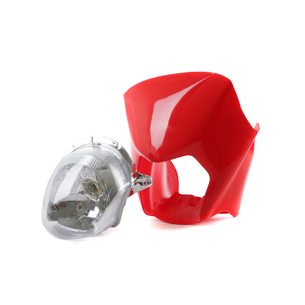 FARO DELANTERO HONDA XR125 CON FRENTE ROJO S/SOPORTE