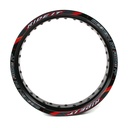 ARO DE LLANTA ALUMINIO 350X17 C/STICKER NEGRO (MOTARD)