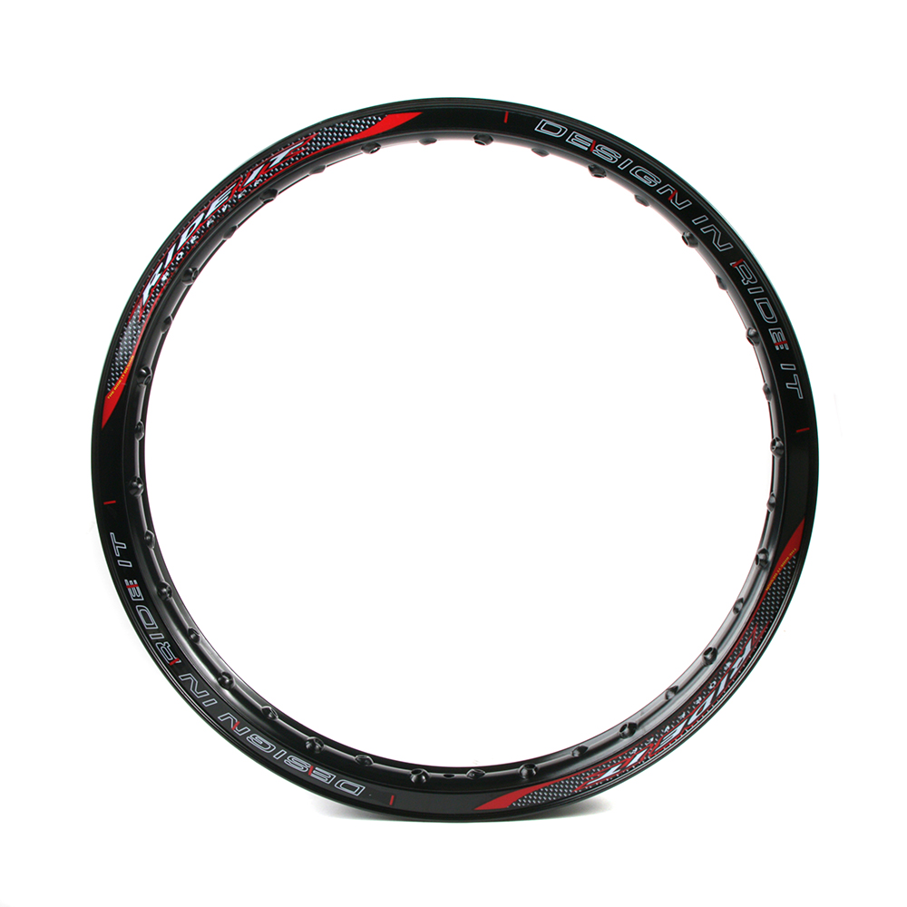 ARO DE LLANTA ALUMINIO 1.85X19 C/STICKER NEGRA DEL XR 125