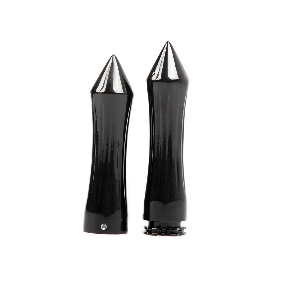 PUÑOS NEGRO CON PUNTA ALUMINIO 26MM