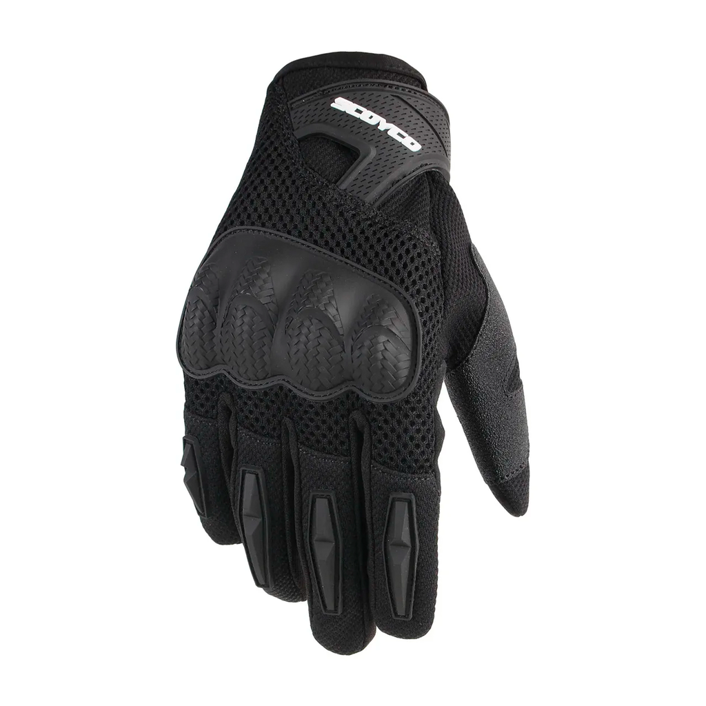 GUANTES C/PROTECTORES MC29 NEGRO SCOYCO TALLE XL
