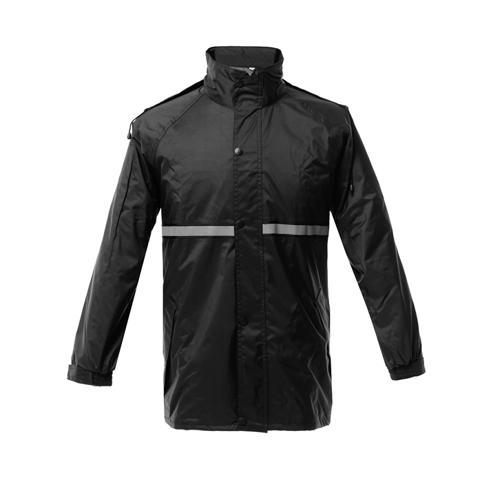TRAJE DE LLUVIA C/CAPUCHA BANDA REFLECTIVA Y BOLSO TALLE XL
