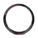 ARO DE LLANTA ALUMINIO 2.50X18 C/STICKER P/110/90X18 NEGRO